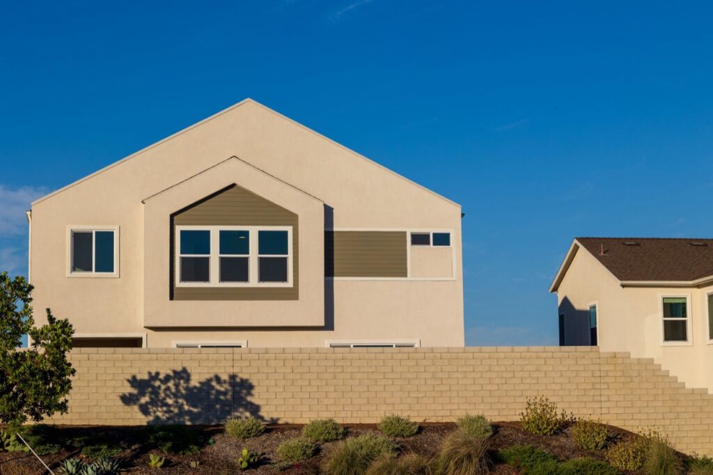 Smooth synthetic stucco EIFS home exterior, the coastal housing type that fails